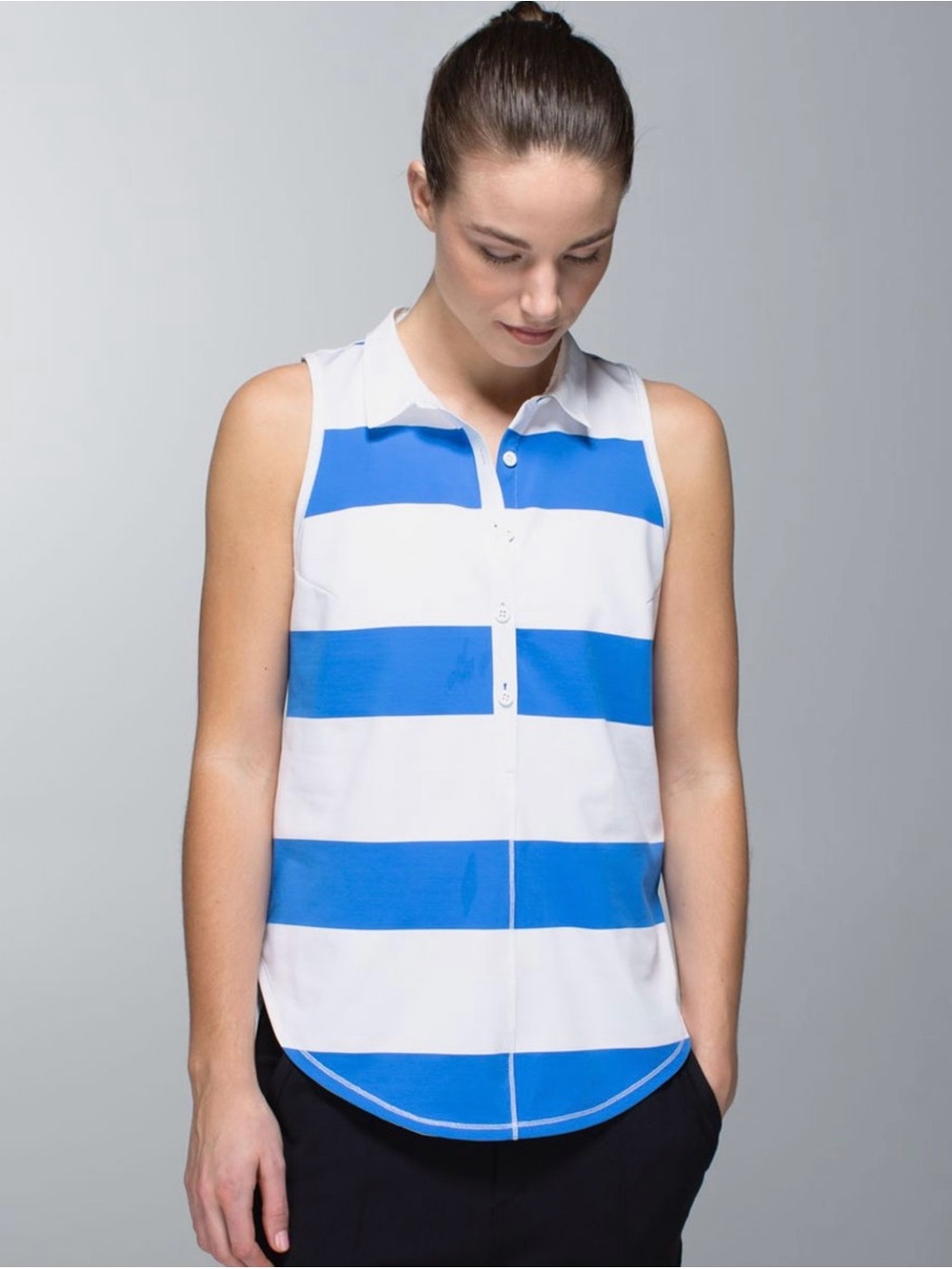 Hot Hitter Sleeveless Polo in “Pipe Dream Blue”